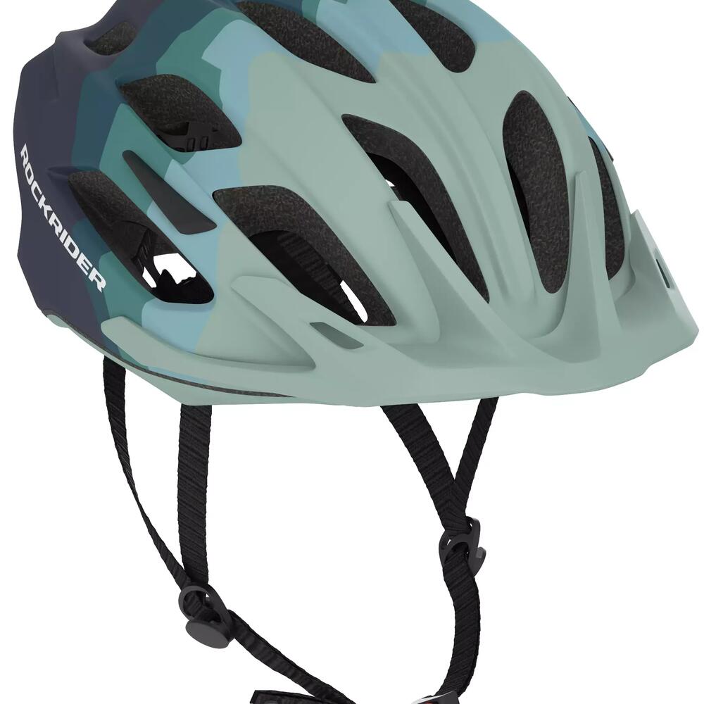 CASQUE VTT ST 500 BLEU VERT ROCKRIDER