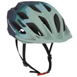 CASCO BICICLETA MTB ROCKRIDER ST 500 AZUL/VERDE