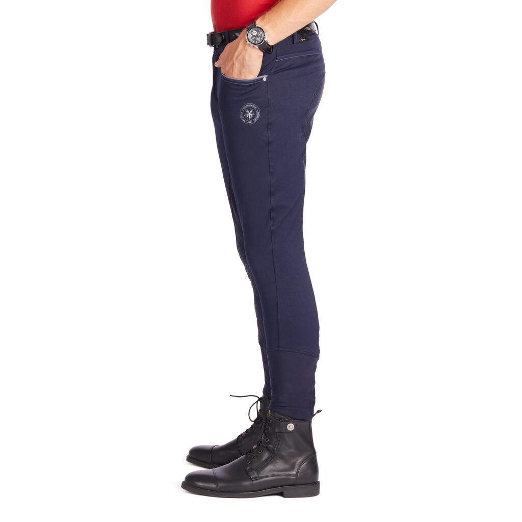 580 Fullgrip Horse Riding Jodhpurs with Silicone Seat - Navy