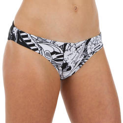 Bas de maillot de bain de natation femme Jana noir et blanc