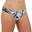 Bas de maillot de bain de natation femme Jana noir et blanc