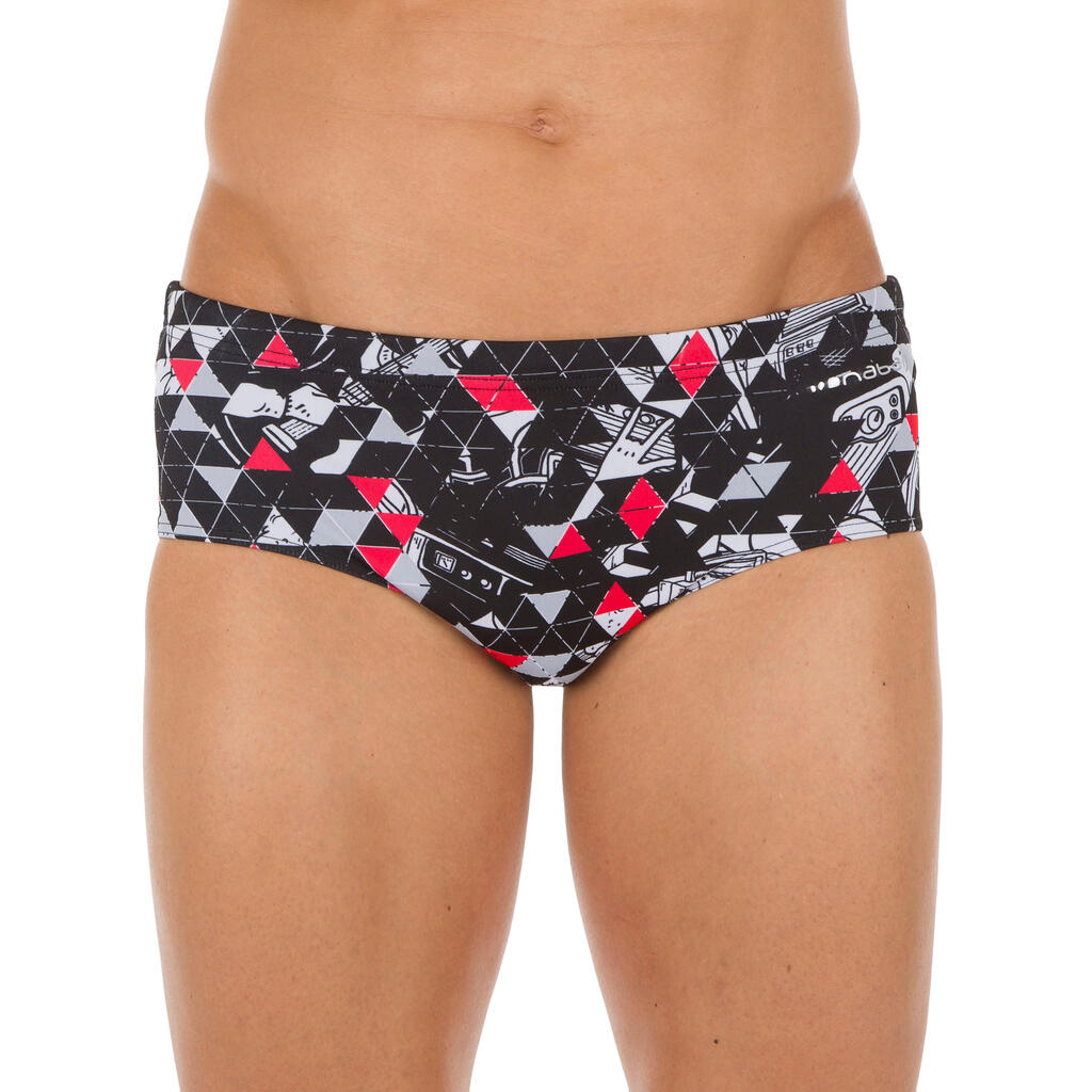 900 MEN’S BANDEAU SWIMMING BRIEFS ALL ROCKI RED