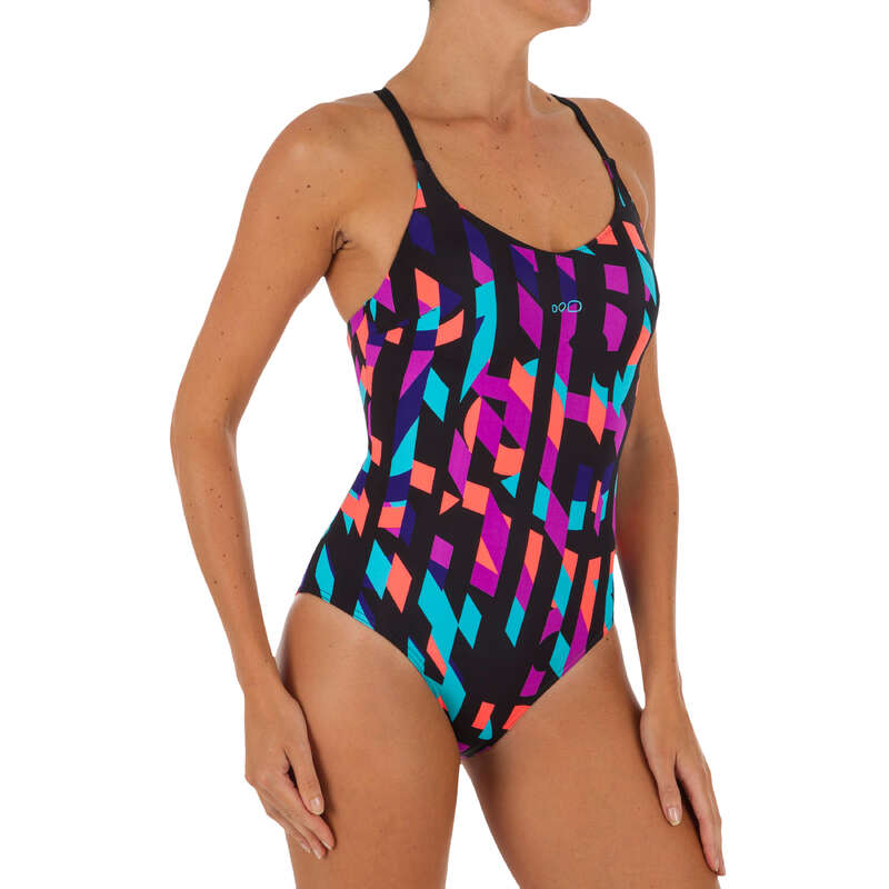 WOMEN'S SWIMSUITS Swimming - Riana One-Piece Swimsuit Black NABAIJI - Swimwear