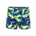 Maillot boxer de bain natation Garçon - 500 Fitib all shark noir jaune fluo