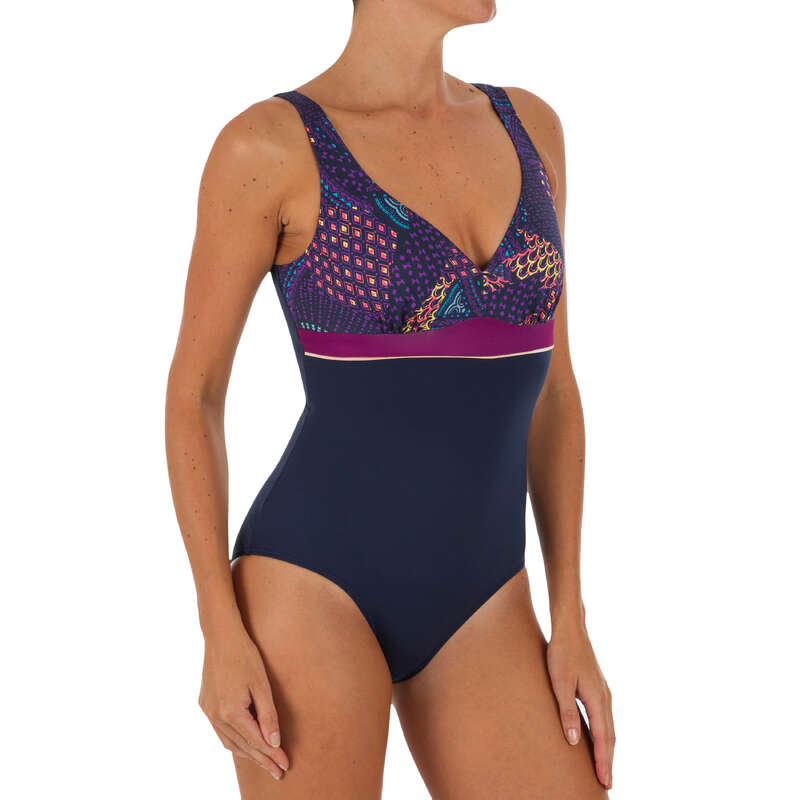 WOMEN'S SWIMSUITS Swimming - Kaipearl Swimsuit Triki Purple NABAIJI - Swimwear