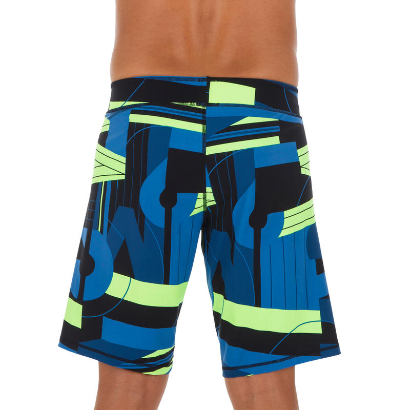 MEN'S LONG SWIMSHORTS ALL RACE 100 - GREEN - Decathlon