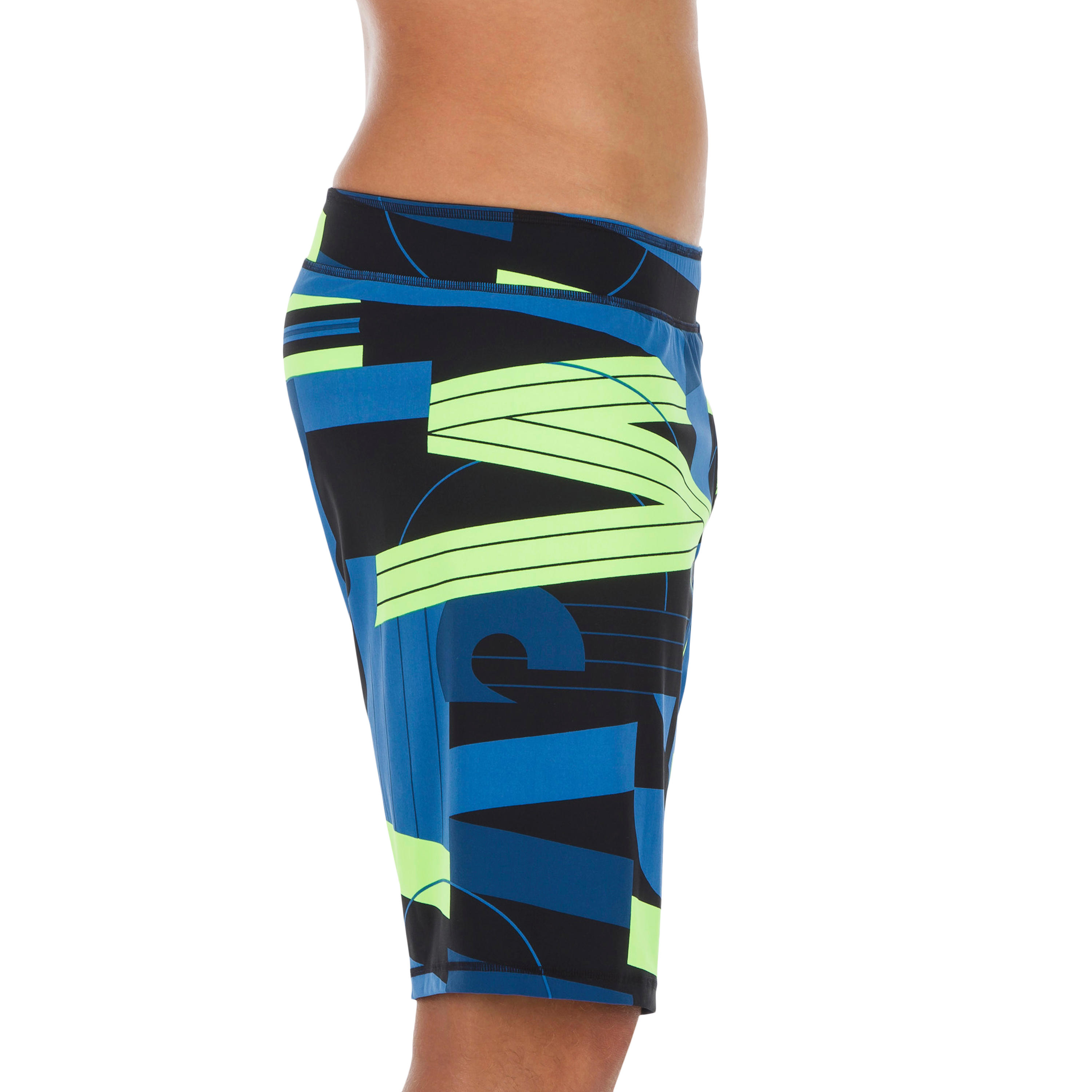 

Men'S Long Swimshorts All Race 100 - Green -  By NABAIJI | Decathlon