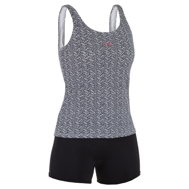 Women's Swimming 1piece Tankini Swimsuit Heva Mipy Black