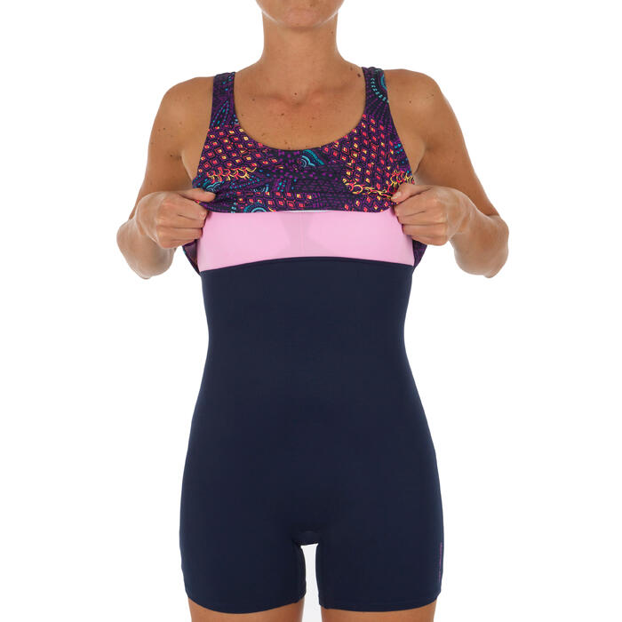 Badeanzug Loran Tankini Mipy Damen Nabaiji DECATHLON