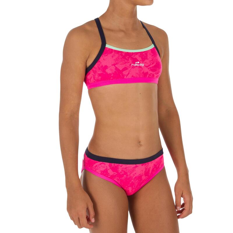 Bas de maillot de bain de natation fille résistant au chlore Jade walo rose