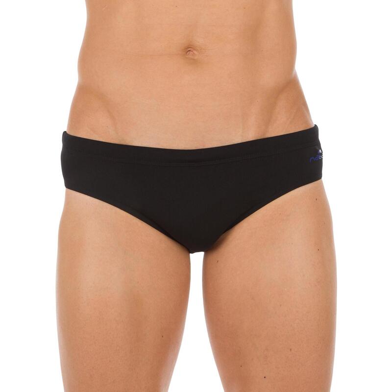 Badehose Slip 900 Plus Herren schwarz