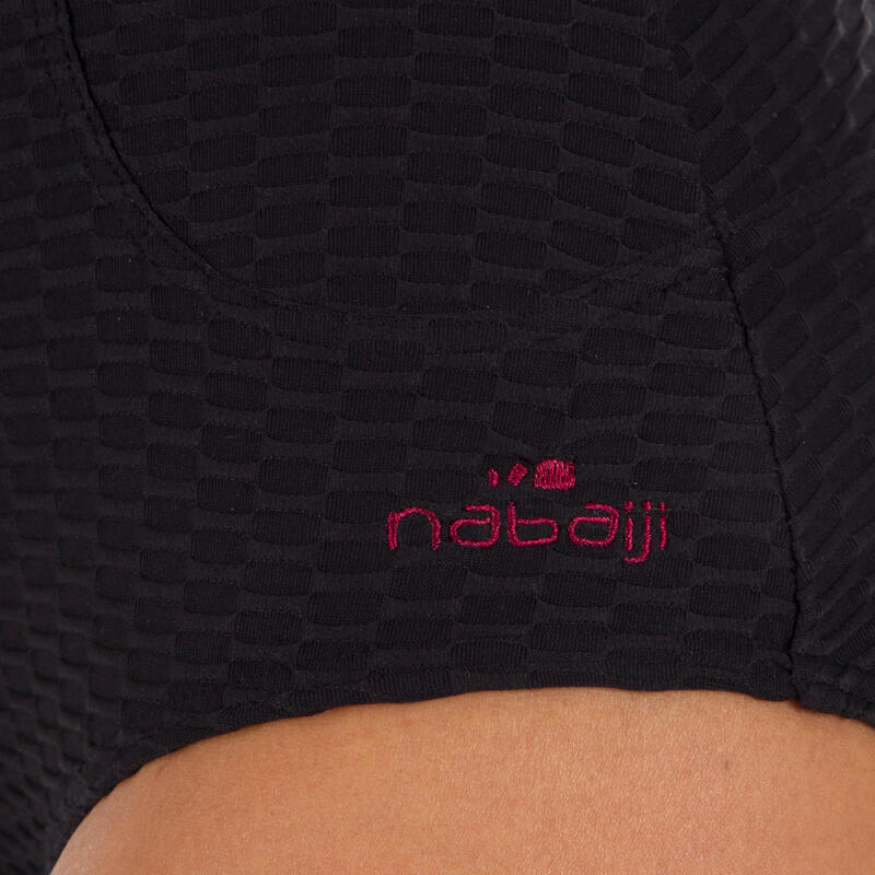Badeanzug Damen Waffelstruktur - Kaipearl New schwarz 