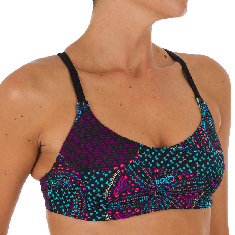 WOMEN'S SWIMSUITS Swimming - Riana Bikini Top - Black NABAIJI - Swimming