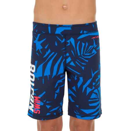 NBJI 100 BOY’S LONG SWIM SHORTS - ALL LIA BLUE