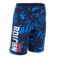 NBJI 100 BOY’S LONG SWIM SHORTS - ALL LIA BLUE