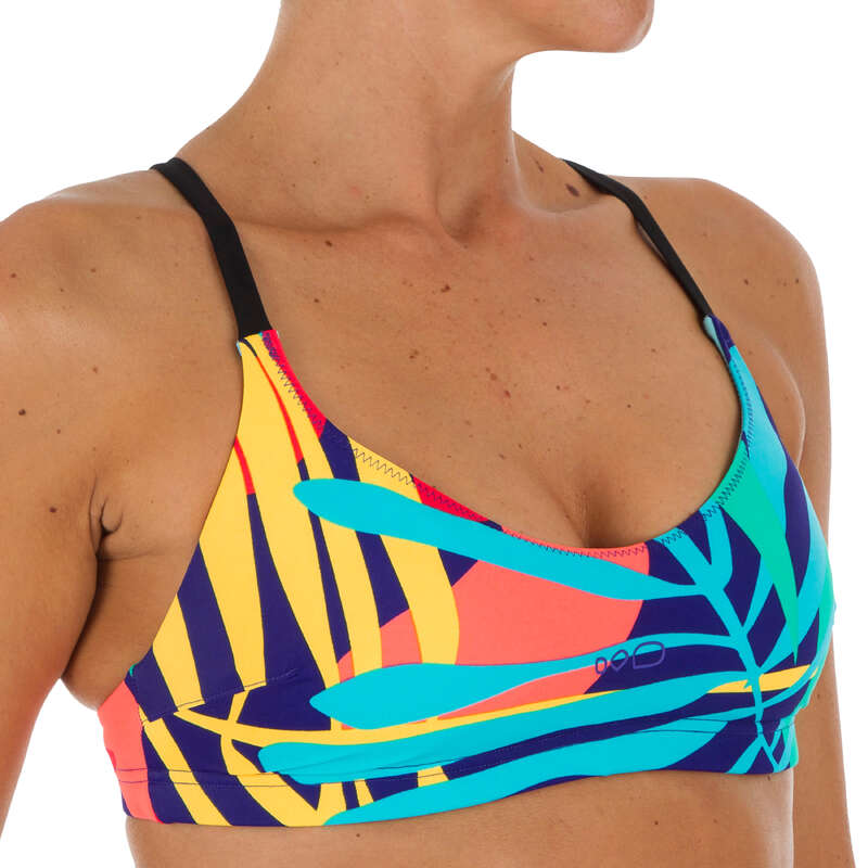 WOMEN'S SWIMSUITS Swimming - Riana Bikini Top - Green NABAIJI - Swimming