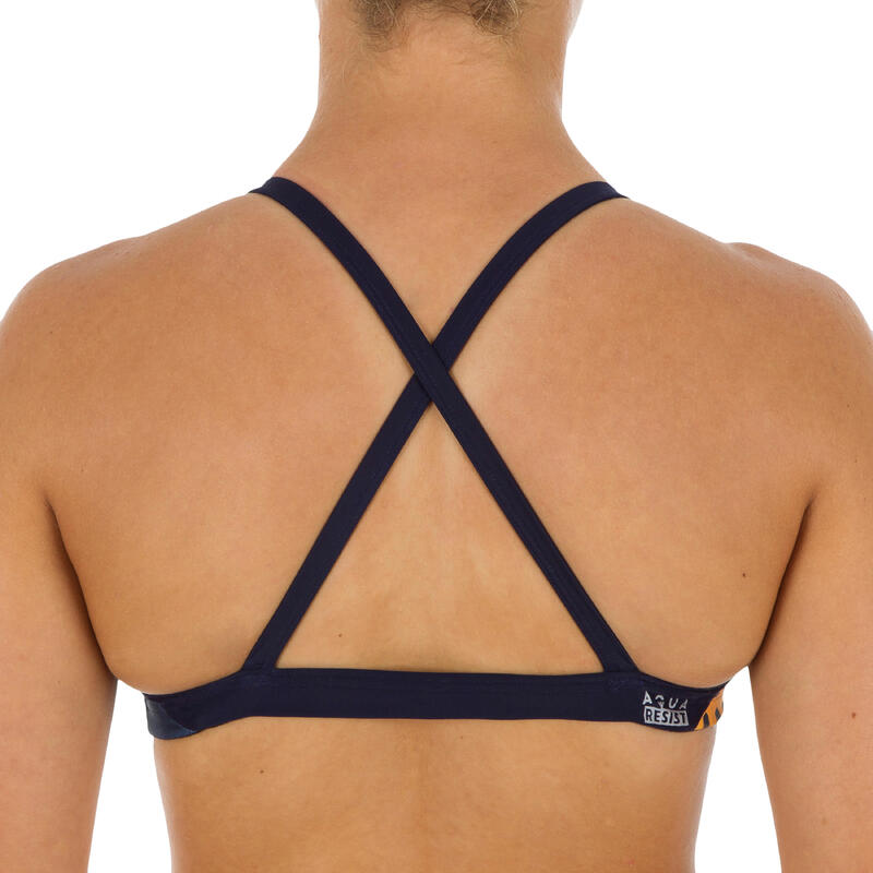 Brassière de natation femme ultra résistante au chlore Jana gani bleu