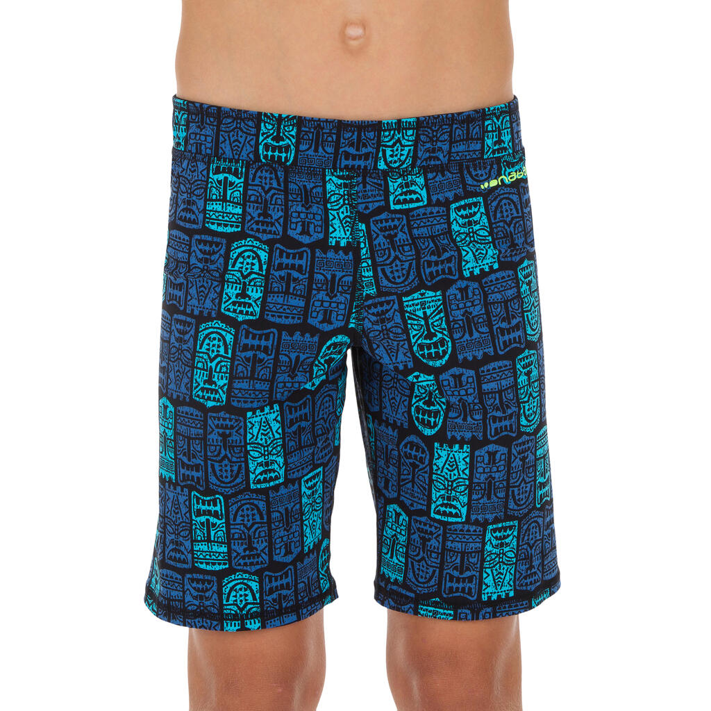 Boy’s Long Swim Shorts Nbji 100