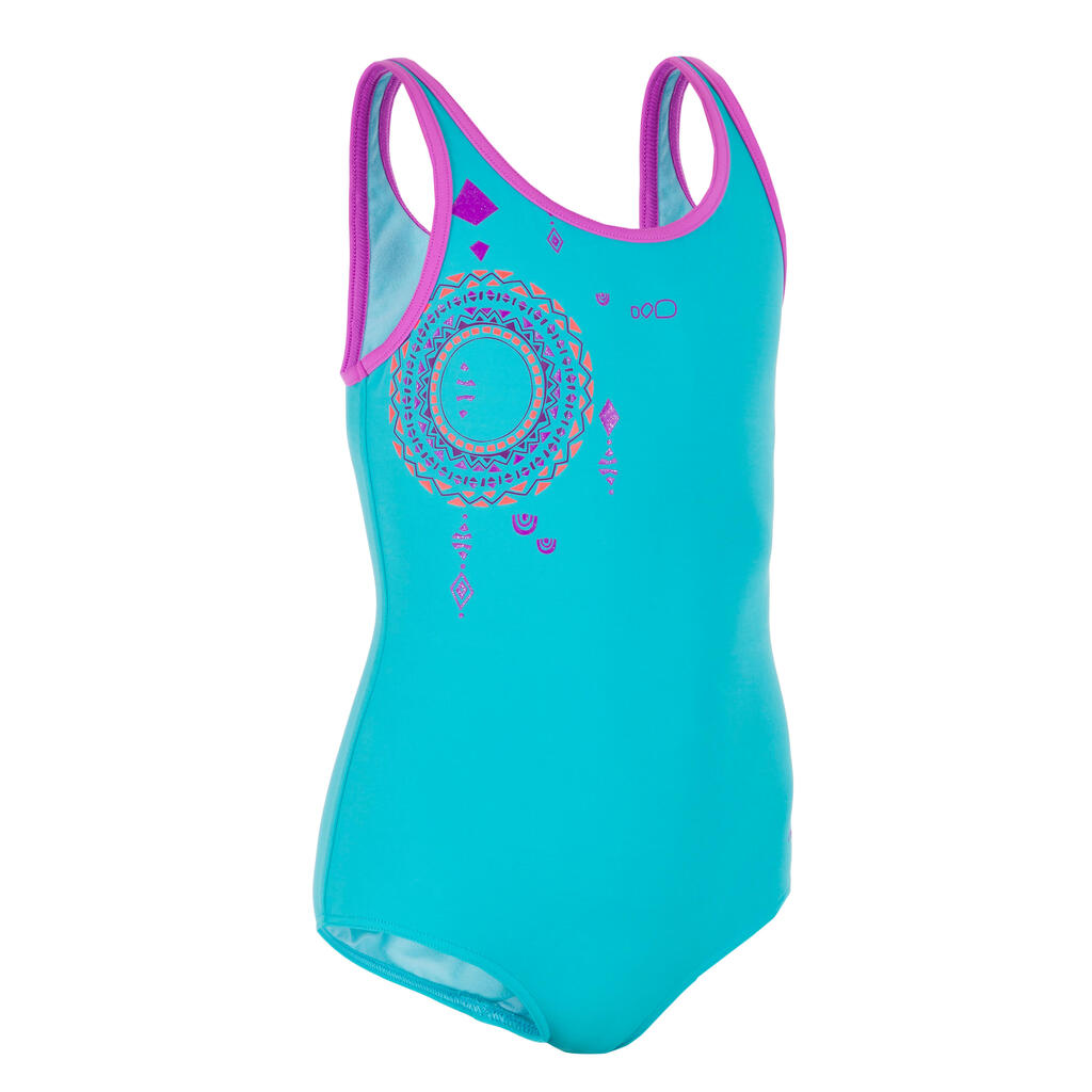 Dream blue Heva+ girl's one-piece swimsuit