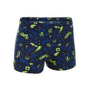 500 FIT BOY'S BOXER SWIMMING SHORTS - ALL MOBA YELLOW BLUE