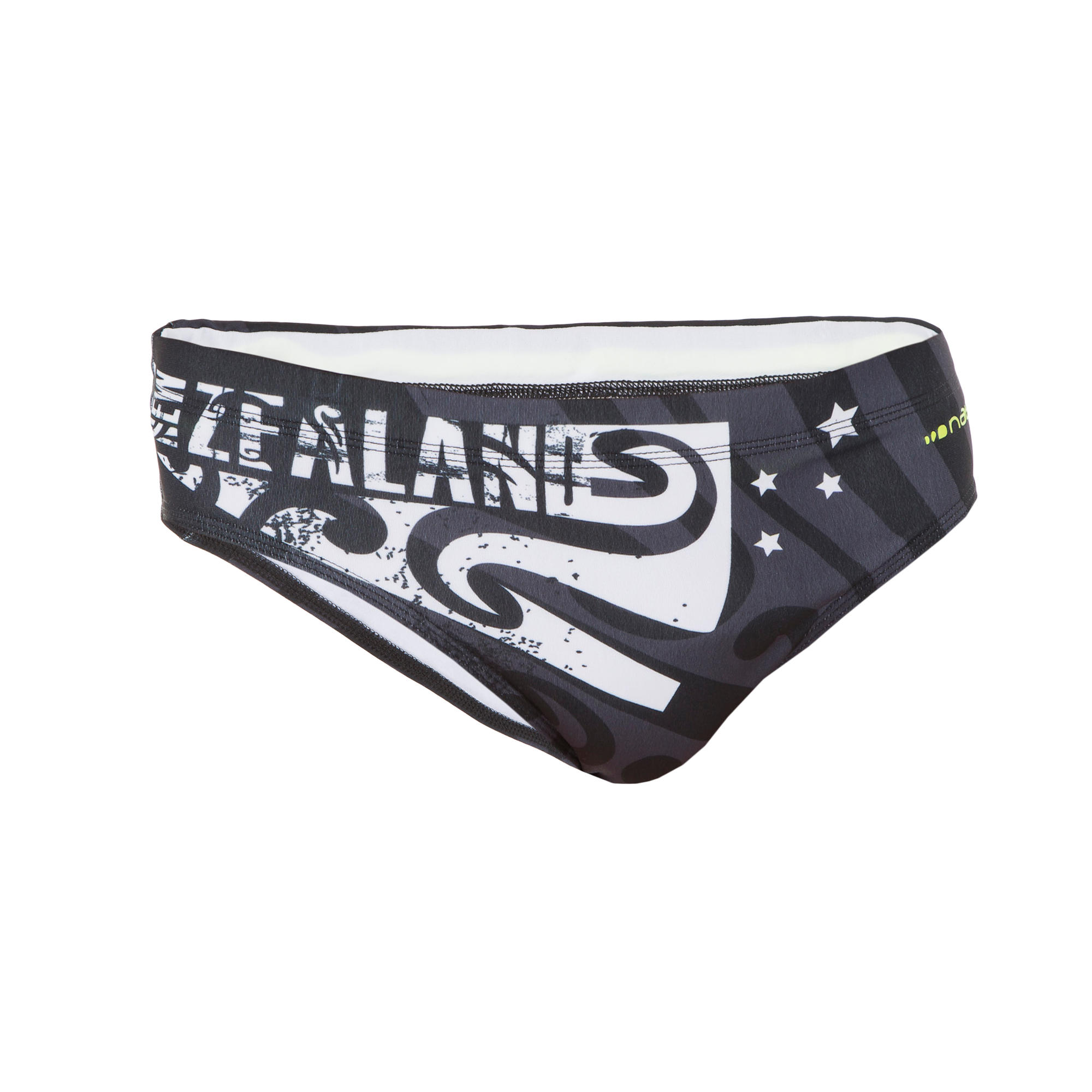 MEN'S 900 PRINTED SWIMMING BRIEFS NEW ZEALAND Nabaiji