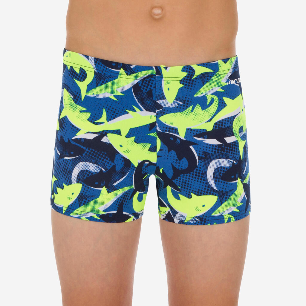 Boys’ Swimming Trunks Fitib - East Blue / Green / Red