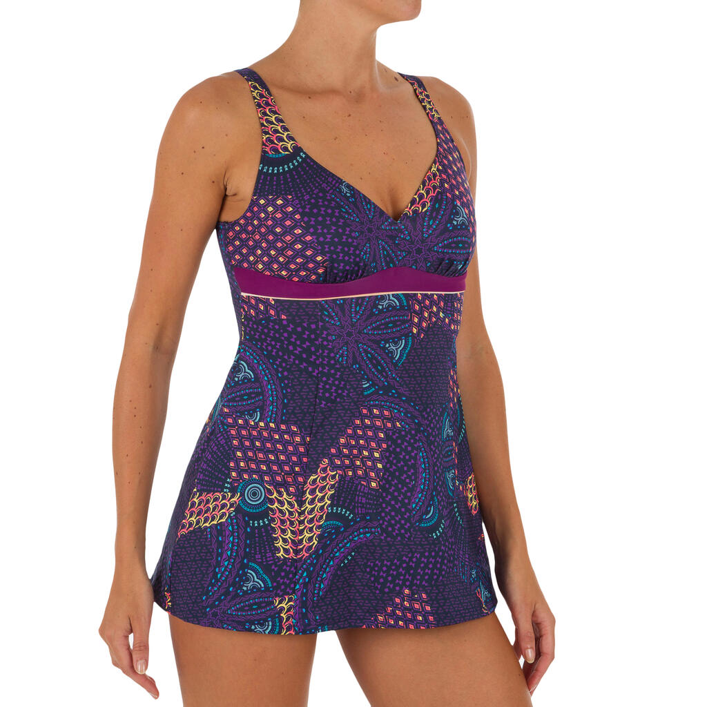 Kaipearl Women's One-Piece Swimsuit Eve Purple