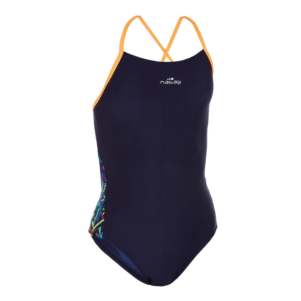 GIRLS' 1P SWIMSUIT ALL LAVO BLUE