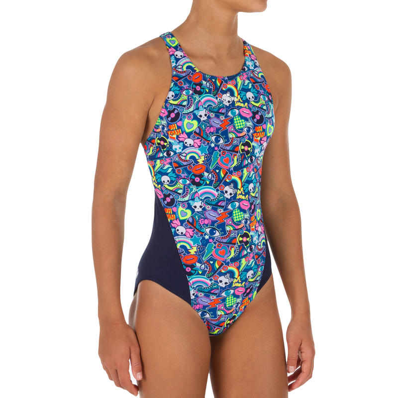 Traje de baño de natación una pieza niña, resistente al cloro Kamiye roller Traje de baño de natación una pieza niña, resistente al cloro Kamiye roller