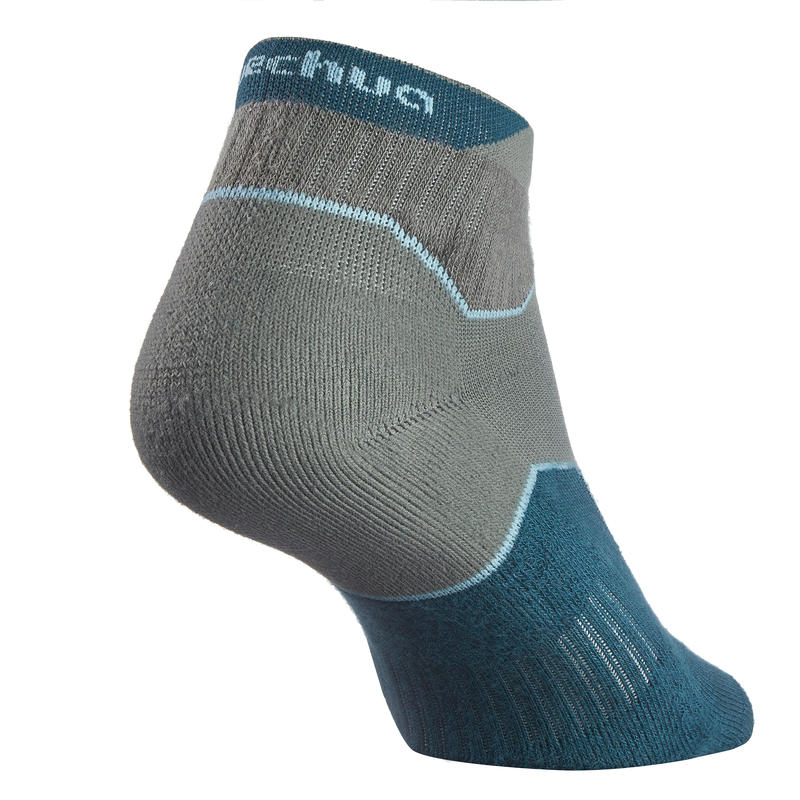 Country walking socks NH500 Low X 2 pairs dark khaki Decathlon