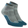 Country walking socks - NH500 Low - X 2 pairs - dark khaki