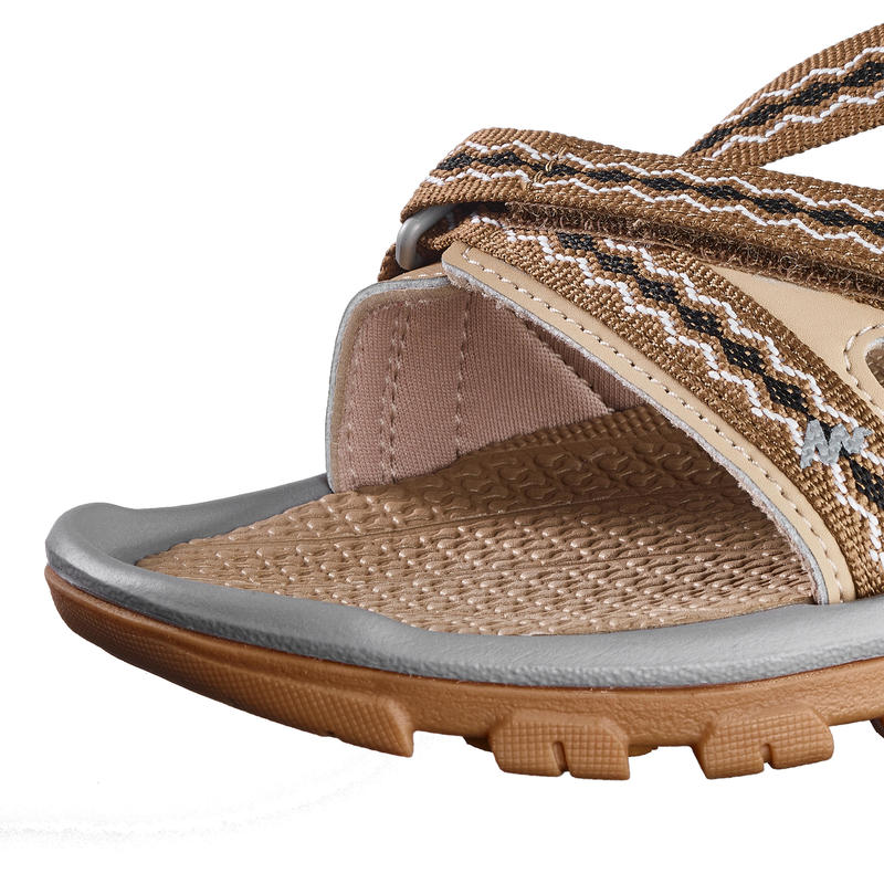 Women's Walking Sandals Brown Decathlon