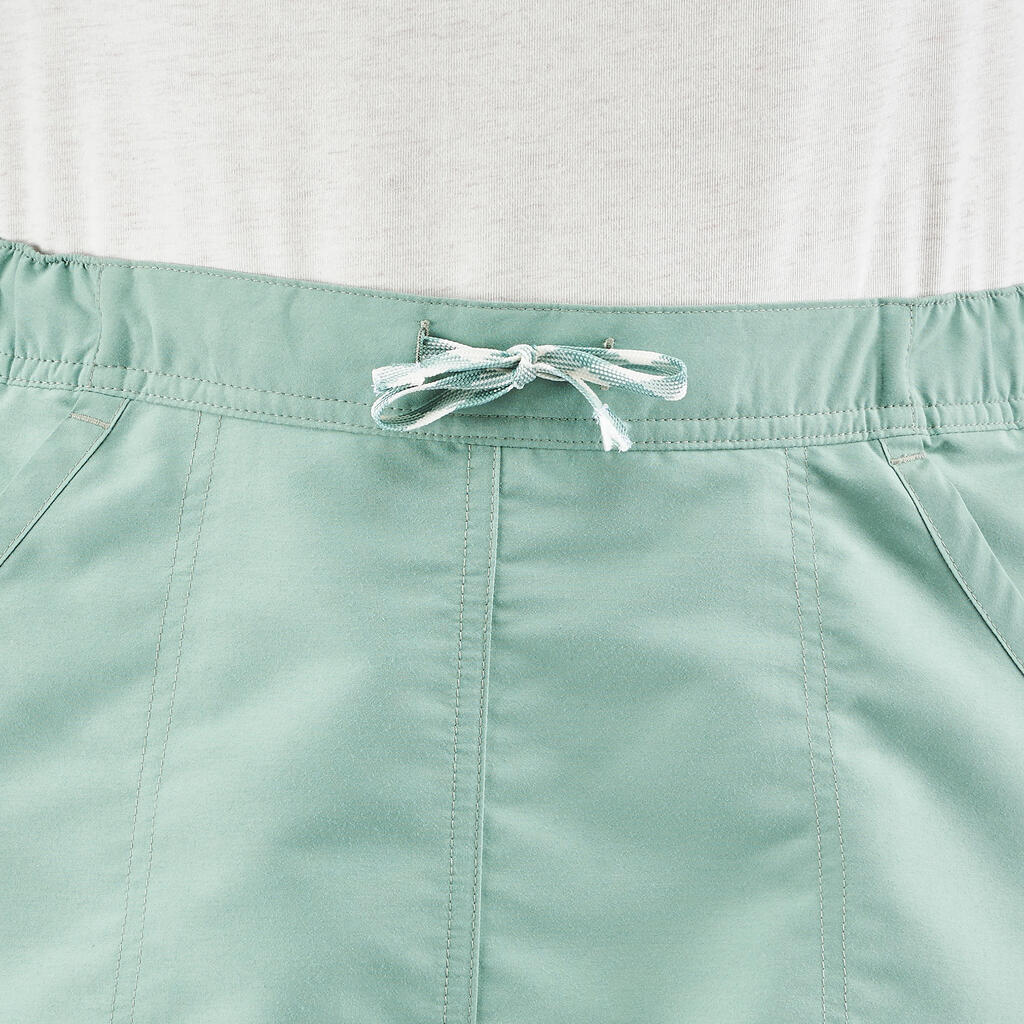 Women's NH100 Country Walking Skort - Green-Grey