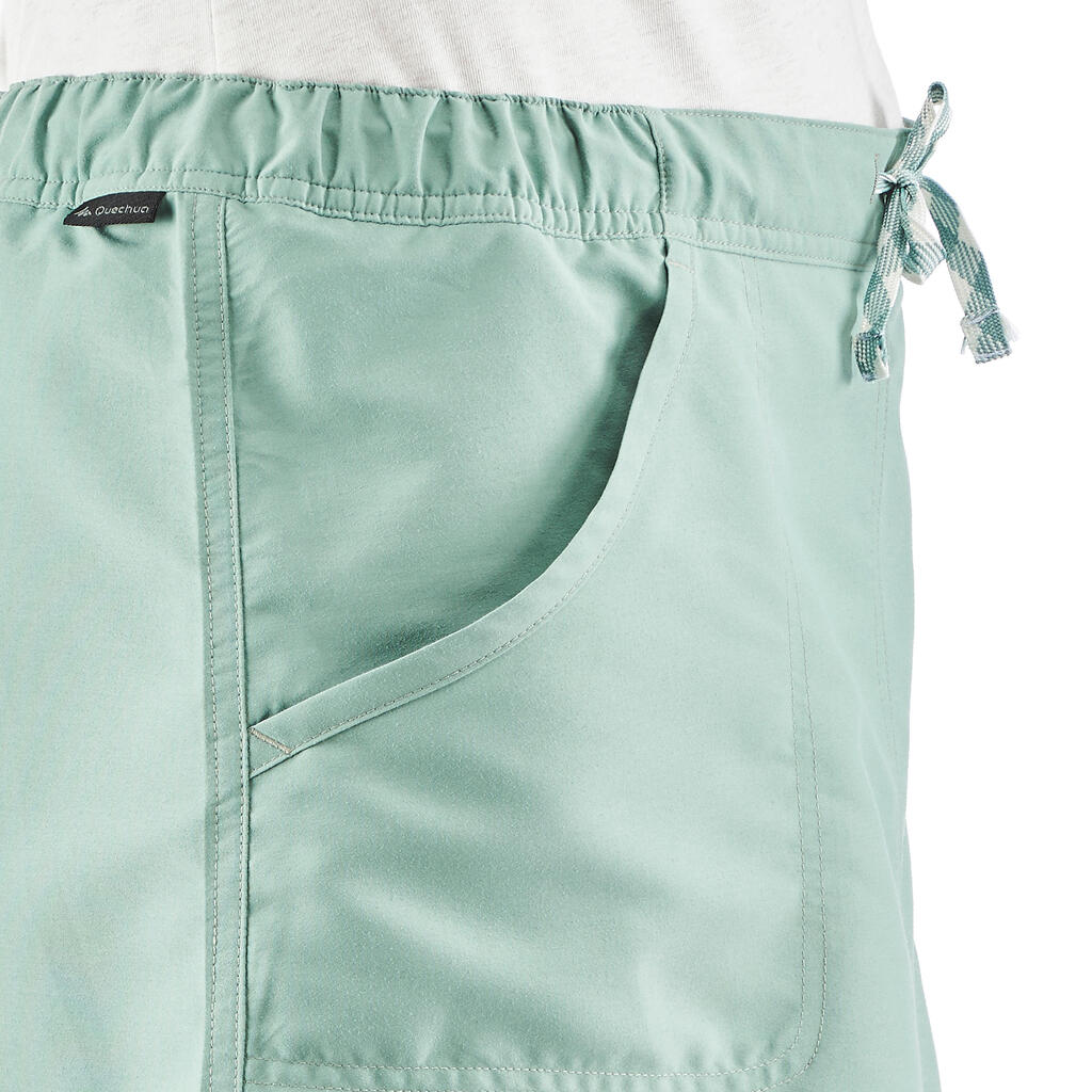 Women's NH100 Country Walking Skort - Green-Grey