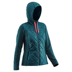 Jersey Montaña y Senderismo Quechua NH500 Hybrid Mujer Azul Turquesa