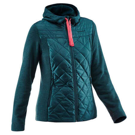 Sudadera senderismo naturaleza - NH100 Híbrida - Mujer 