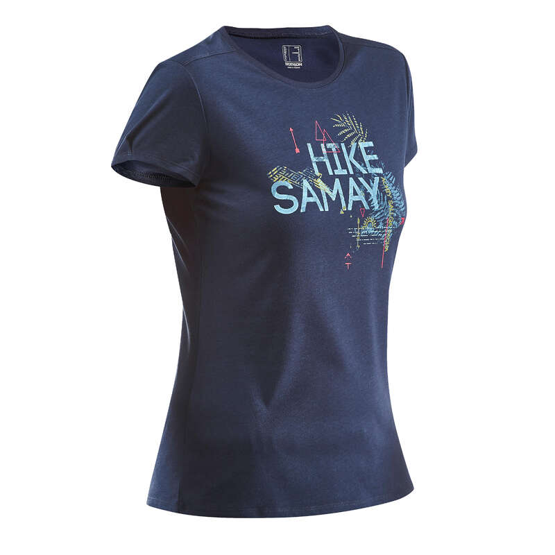 WOMEN NATURE HIKING SHORTS/TANK TOPS - NH500 Women's - Navy QUECHUA