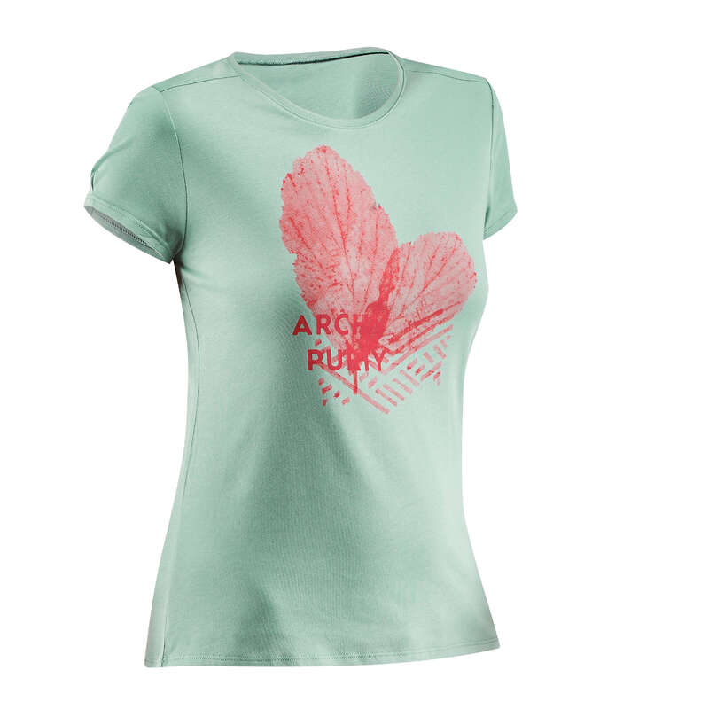 WOMEN NATURE HIKING SHORTS/TANK TOPS Hiking - NH500 Women’s - Khaki QUECHUA - Hiking Clothes