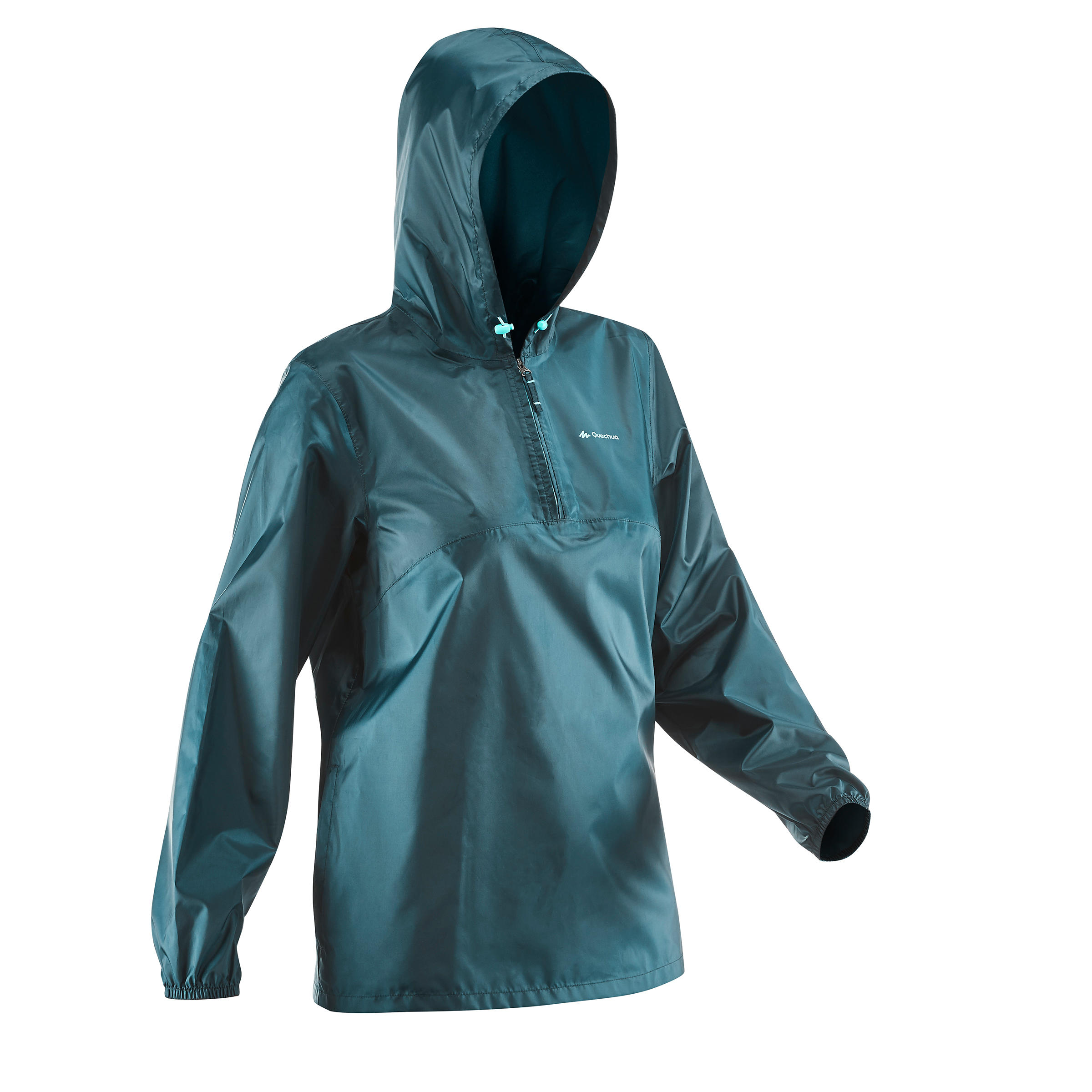Manteau de randonnée à demi-glissière femme – Raincut - QUECHUA