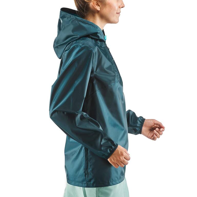 Women's Country Walking Waterproof Jacket Raincut