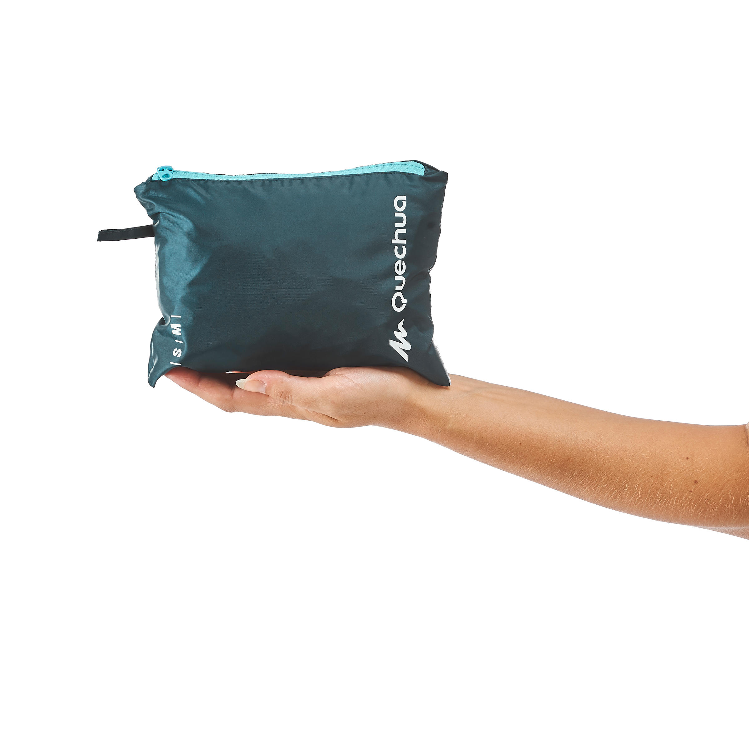 waterproof jacket in a pouch