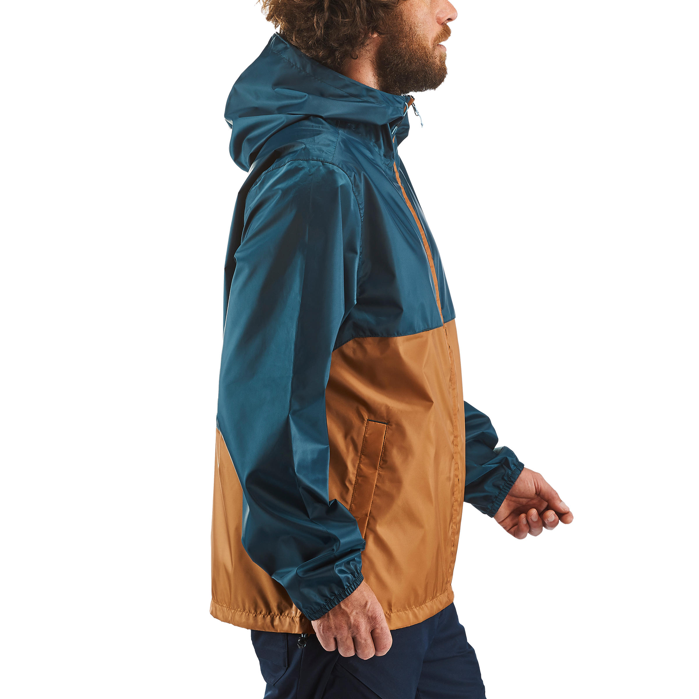 Coupe pluie de randonnee nature NH100 Raincut Full Zip Homme Decathlon