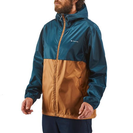 Coupe-pluie de randonnée nature - NH100 Raincut Full Zip - Homme