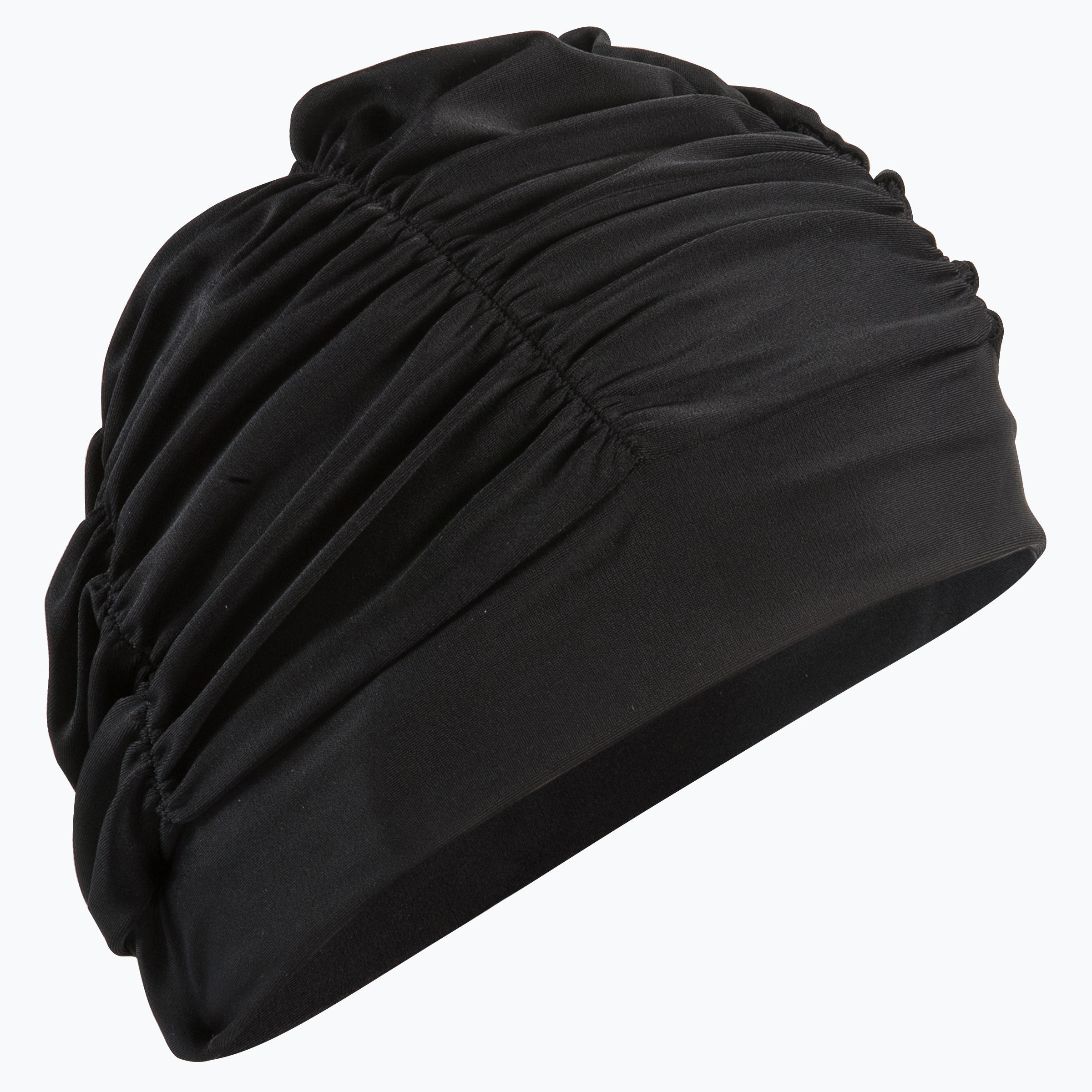 Swimming Cap Mesh Size L With Volume For Long Hair Black