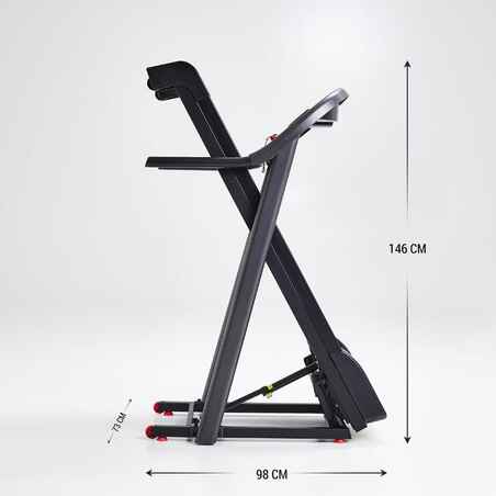 Comfortable Treadmill T520B - 13 km/h, 43⨯121 cm