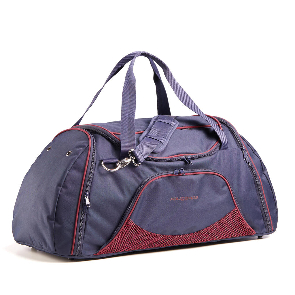 Duffle Horse Riding Equipment Bag 55L - Navy/Burgundy