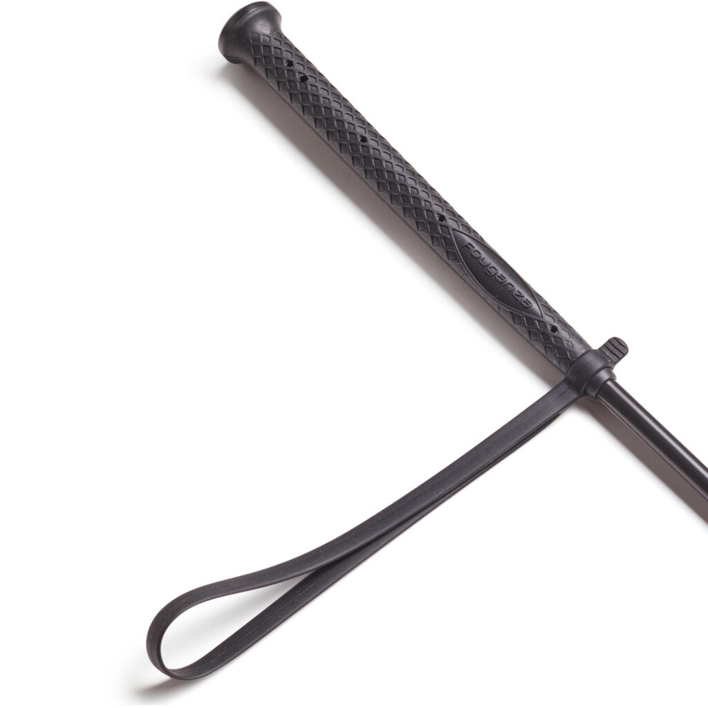 Horse Riding Crop 500 58 cm - Black