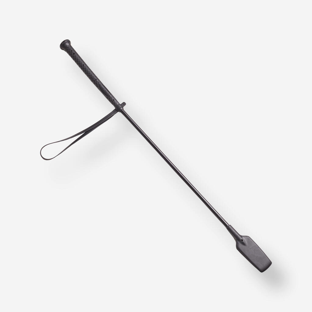 Horse Riding Crop 500 58 cm - Black