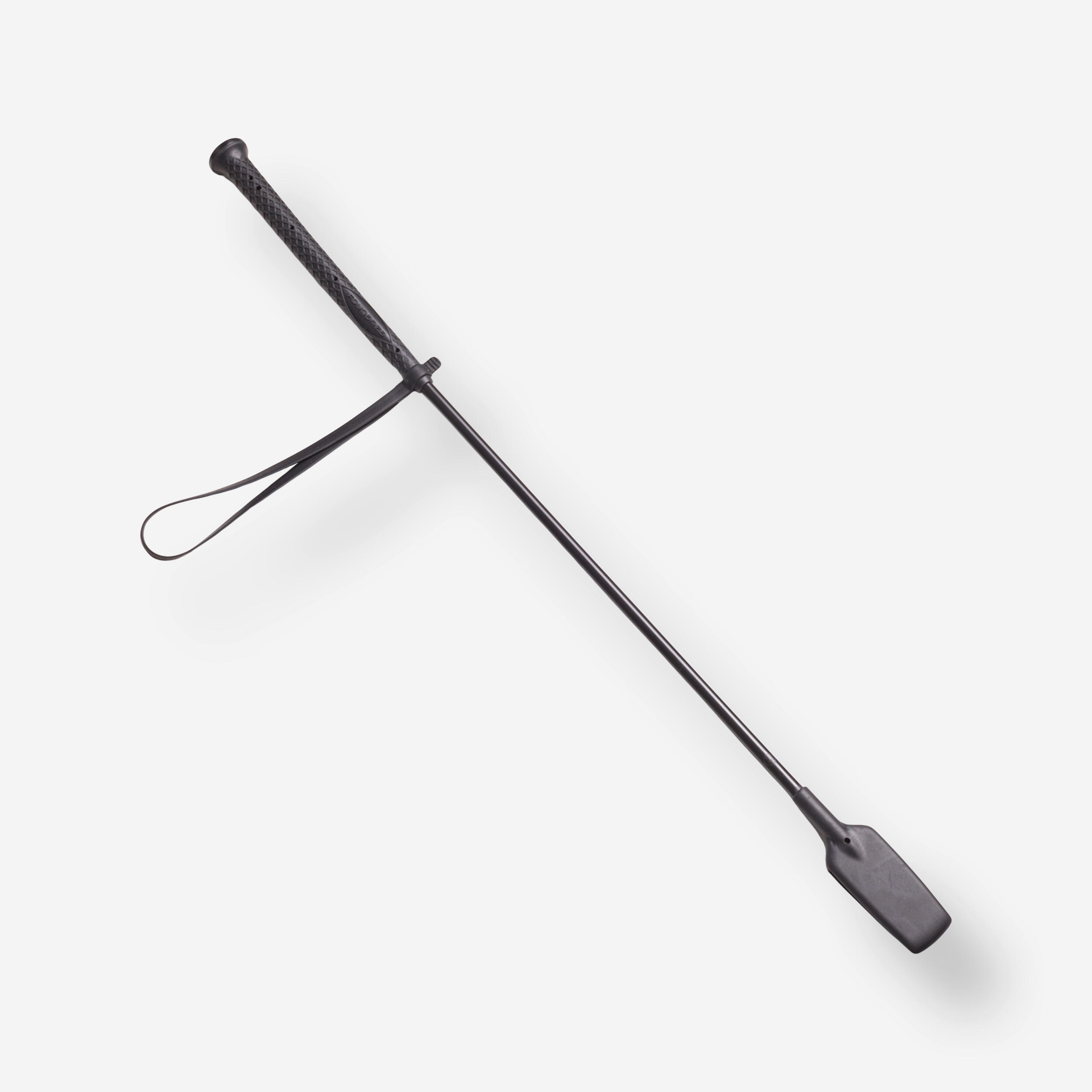 Horse Riding Crop 500 58 cm - Black - FOUGANZA