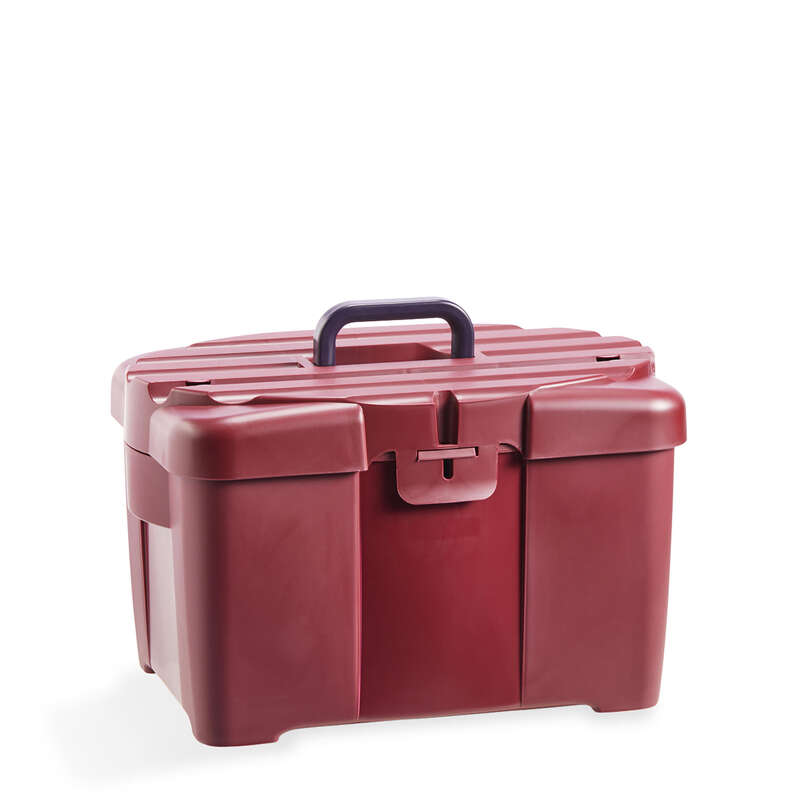 FOUGANZA Horse Riding Grooming Box 700 Burgundy Decathlon